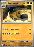 Hippowdon Prismatic Evolutions 053/131 Common Pokémon — English Near Mint