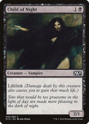 Child of Night M15 90 NM Magic: The Gathering