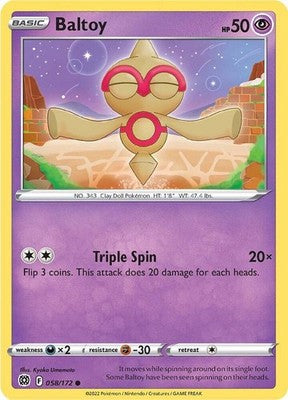 Baltoy 058/172 SWSH09: Brilliant Stars Pokémon TCG