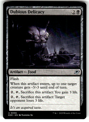 Dubious Delicacy Edge of Eternities 96 U Magic: The Gathering Near Mint