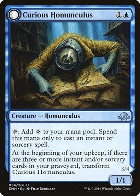 Curious Homunculus // Voracious Reader EMN 54 NM Magic: The Gathering