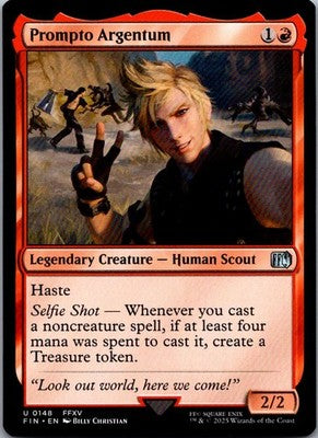 Prompto Argentum 148 Uncommon FINAL FANTASY Magic: The Gathering Near Mint
