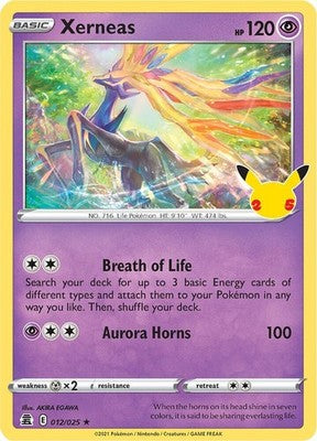 Xerneas 012/025 Celebrations Holofoil Pokémon TCG