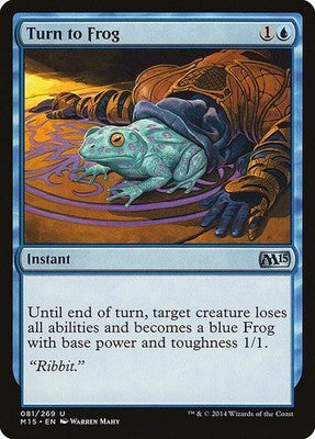 Turn to Frog M15 81 NM Magic: The Gathering