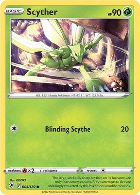 Scyther (004) 004/189 SWSH10: Astral Radiance Pokémon TCG
