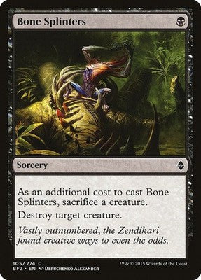Bone Splinters BFZ 105 NM Magic: The Gathering