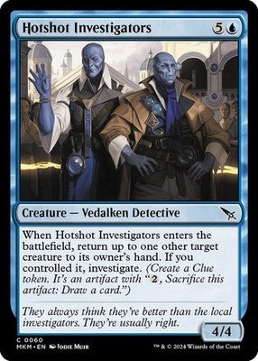 Hotshot Investigators MKM 60 Foil NM Magic: The Gathering