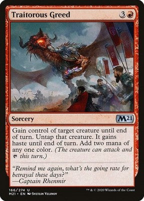 Traitorous Greed M21 166 NM Magic: The Gathering