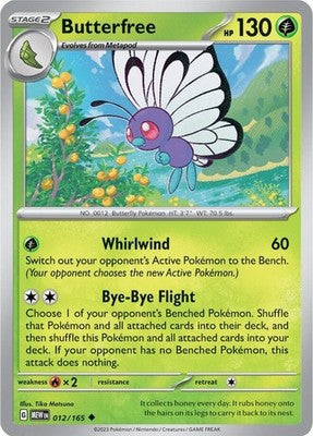 Butterfree 012/165 SV: Scarlet & Violet 151 Pokémon TCG