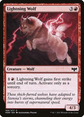 Lightning Wolf VOW 168 LP Magic: The Gathering