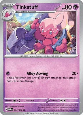 Tinkatuff 084/182 SV04: Paradox Rift Reverse Holofoil Pokémon TCG