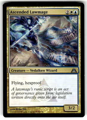 Ascended Lawmage Dragon's Maze 53 U Magic: The Gathering Near Mint