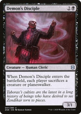 Demon's Disciple ZNR 97 NM Magic: The Gathering