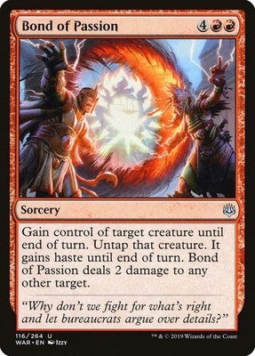 Bond of Passion WAR 116 NM Magic: The Gathering