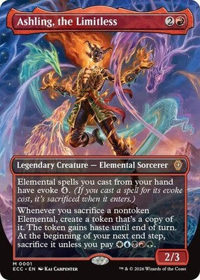 Ashling, the Limitless ECC 1 Foil NM Magic: The Gathering