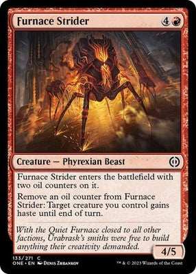 Furnace Strider ONE 133 NM Magic: The Gathering