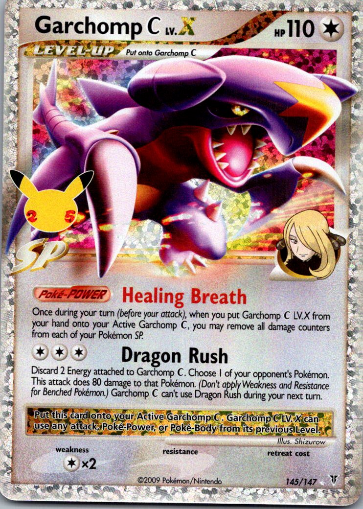 Garchomp C LV.X 145/147 Celebrations: Classic Collection Pokemon NM
