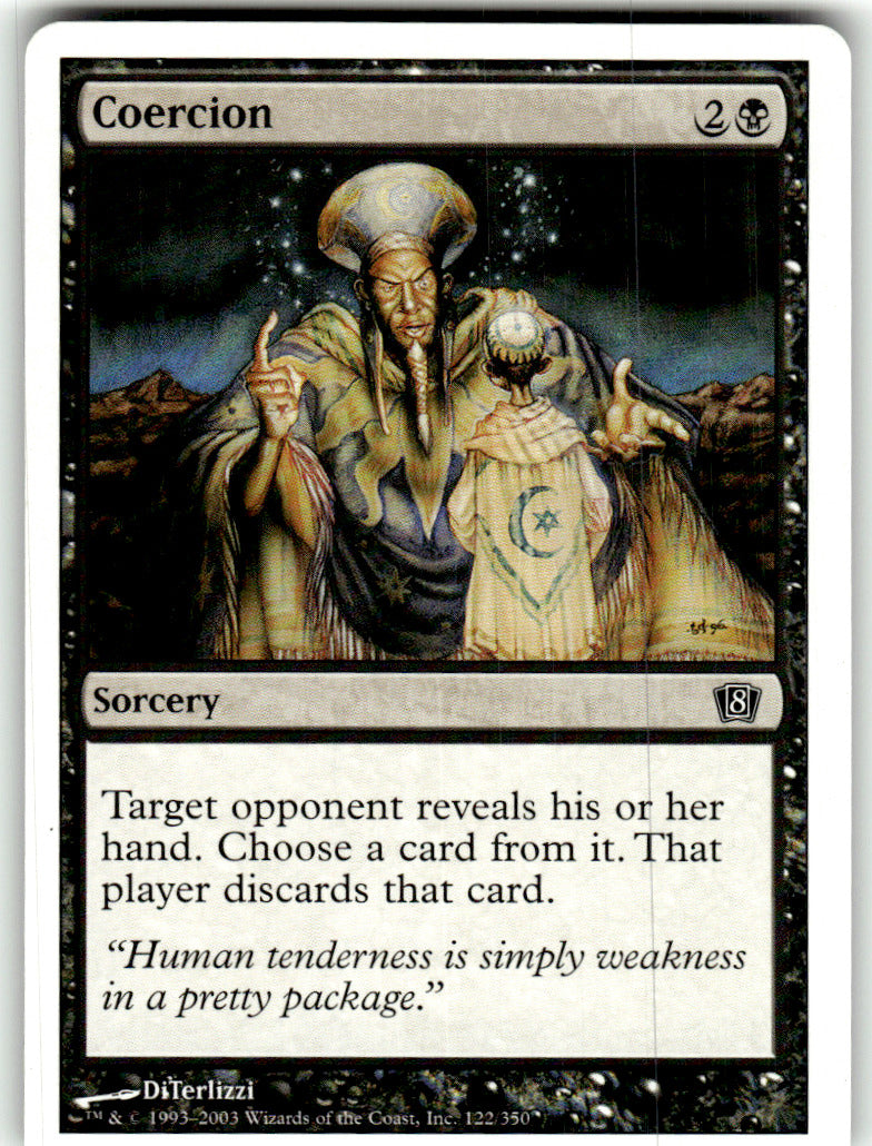 Coercion 8th Edition 122 C Magic: The Gathering Lightly Played