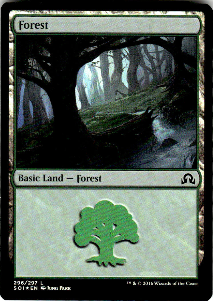 Forest Shadows over Innistrad 296 L Foil Magic: The Gathering Near Mint
