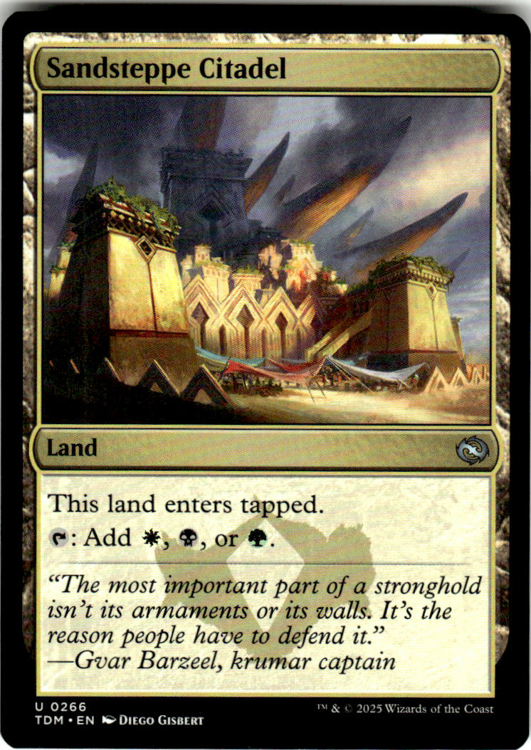 Sandsteppe Citadel Tarkir: Dragonstorm 266 U Magic: The Gathering Near Mint