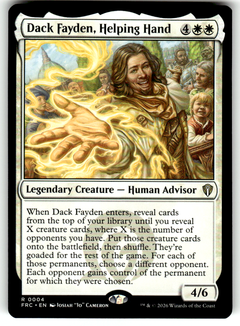 Dack Fayden, Helping Hand Commander: Reality Fracture 4 R Magic: The Gathering