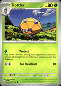 Dottler Paradox Rift 011/182 Common Pokémon — English Near Mint
