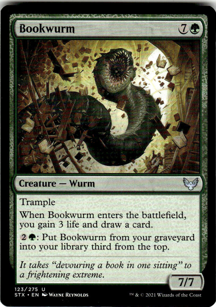 Bookwurm Strixhaven: School of Mages 123 U Magic: The Gathering Near Mint