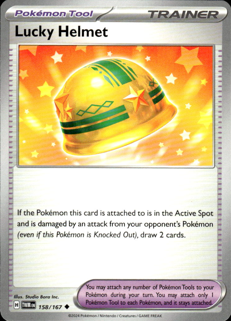 Lucky Helmet Twilight Masquerade 158/167 Uncommon Pokémon — English Near Mint