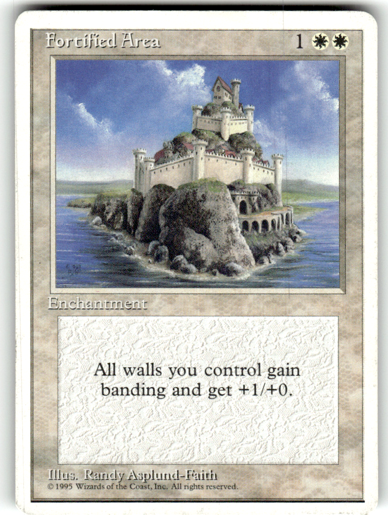 Fortified Area Fourth Edition C Magic: The Gathering Lightly Played
