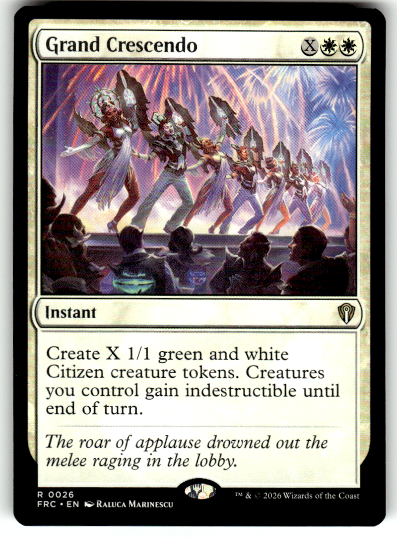 Grand Crescendo Commander: Reality Fracture 26 R Magic: The Gathering Near Mint