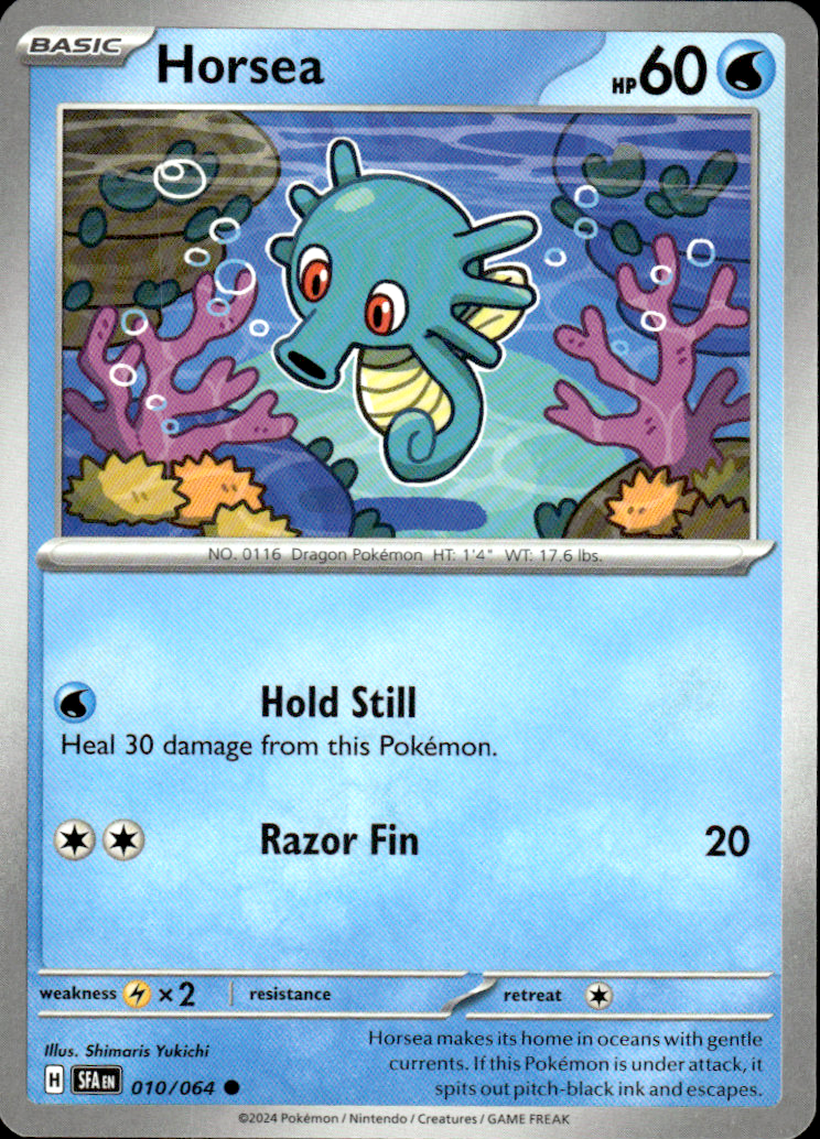 Horsea Shrouded Fable 010/064 Common Pokémon — English Near Mint