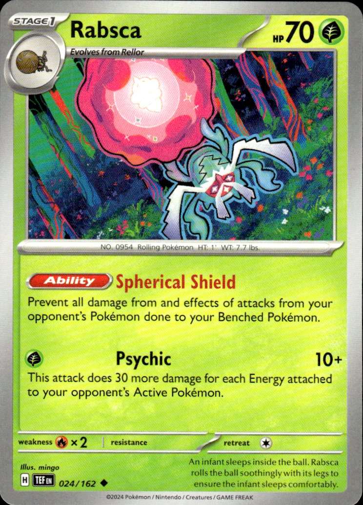 Rabsca Temporal Forces 024/162 Uncommon Pokémon — English Near Mint