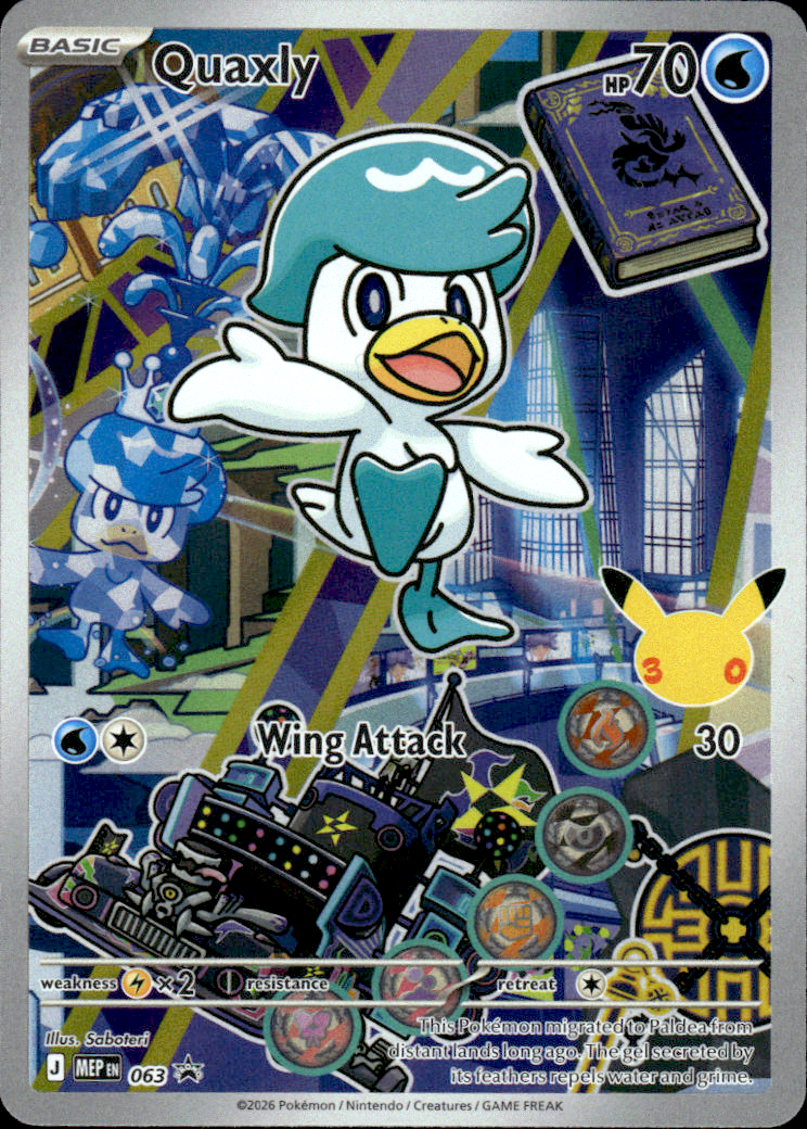 Quaxly - 063 Mega Evolution Promo 63 Promo Holo Pokémon — English Near Mint
