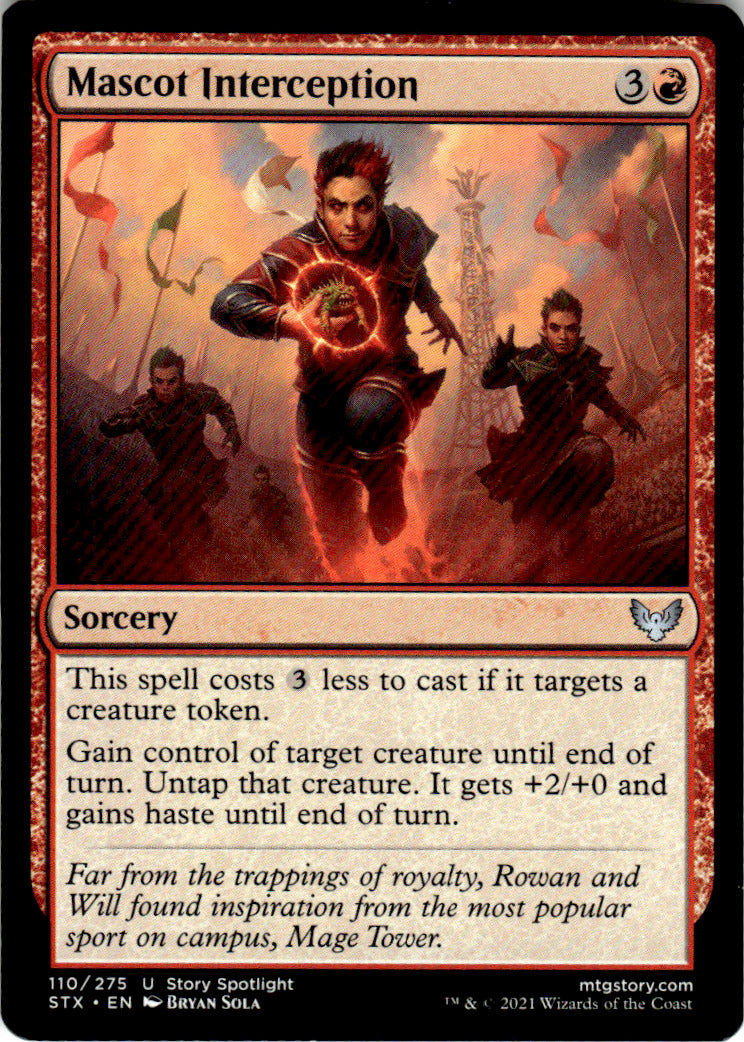Mascot Interception Strixhaven: School of Mages 110 U Magic: The Gathering