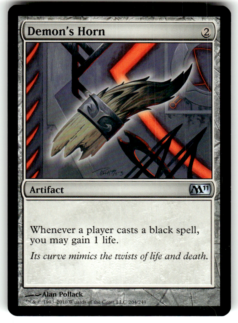 Demon's Horn Magic 2011 (M11) 204 U Magic: The Gathering Near Mint
