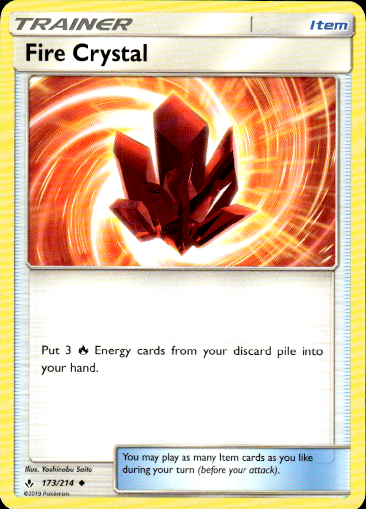 Fire Crystal SM - Unbroken Bonds 173/214 Uncommon Pokémon — English Near Mint