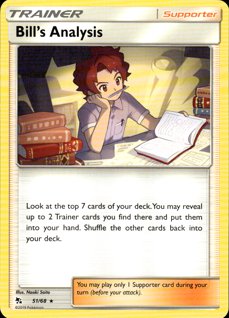Bill's Analysis Hidden Fates 51/68 Rare Pokémon — English Near Mint