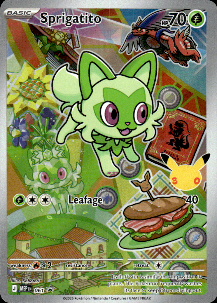 Sprigatito - 061 Mega Evolution Promo 61 Promo Holo Pokémon — English Near Mint