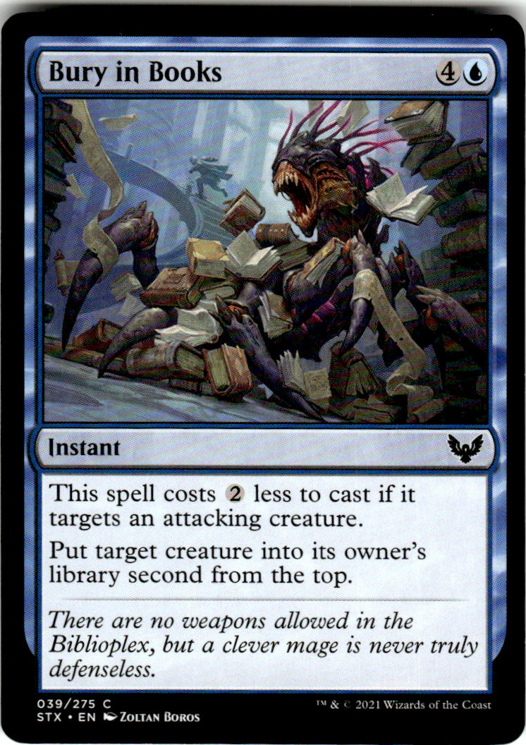 Bury in Books Strixhaven: School of Mages 39 C Magic: The Gathering Near Mint