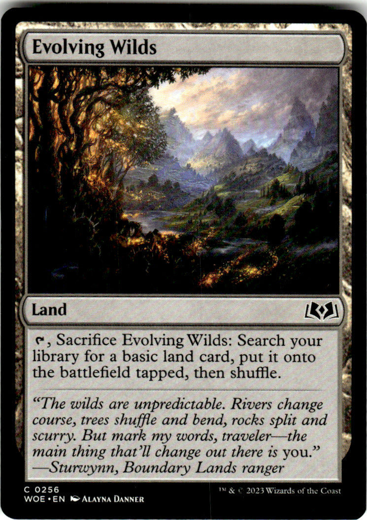 Evolving Wilds Wilds of Eldraine 256 C Magic: The Gathering Near Mint