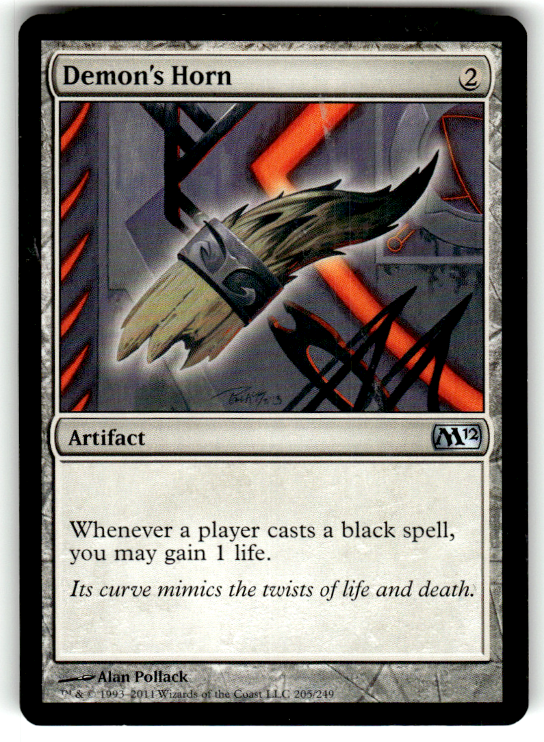 Demon's Horn Magic 2012 (M12) 205 U Magic: The Gathering Near Mint