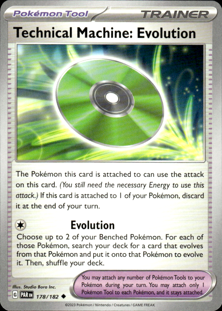 Technical Machine: Evolution Paradox Rift 178/182 Uncommon Pokémon — English