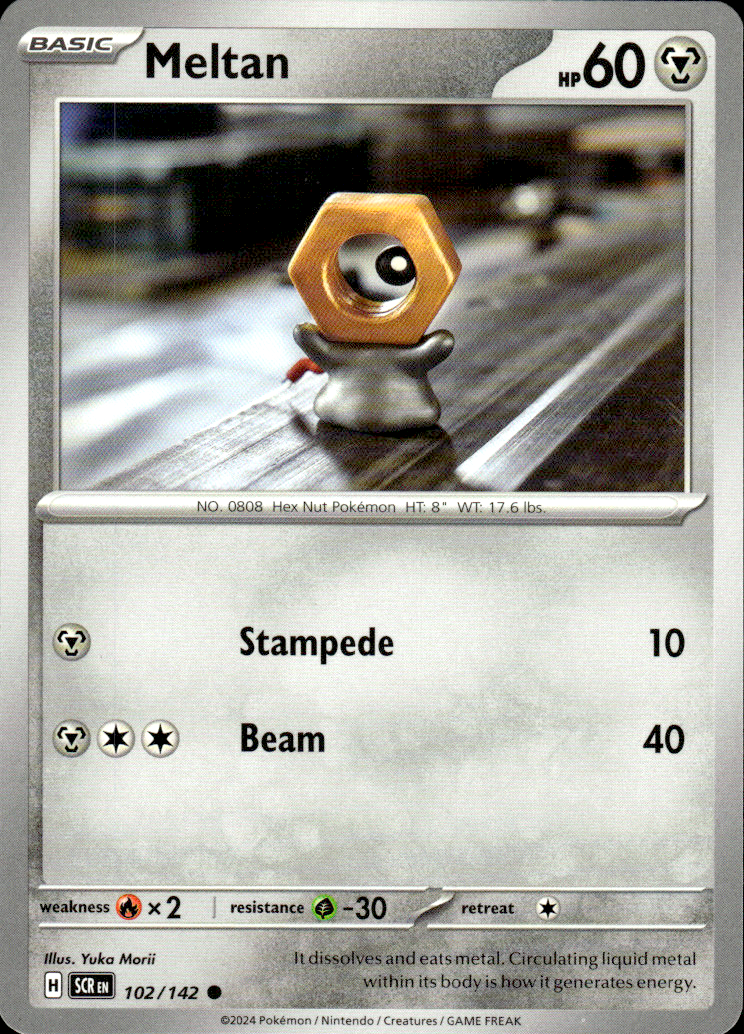 Meltan Stellar Crown 102/142 Common Pokémon — English Near Mint