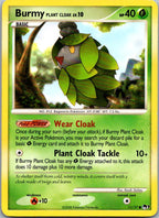 Burmy Plant Cloak 11/17 Common POP Series 7 Pokemon Heavily Played