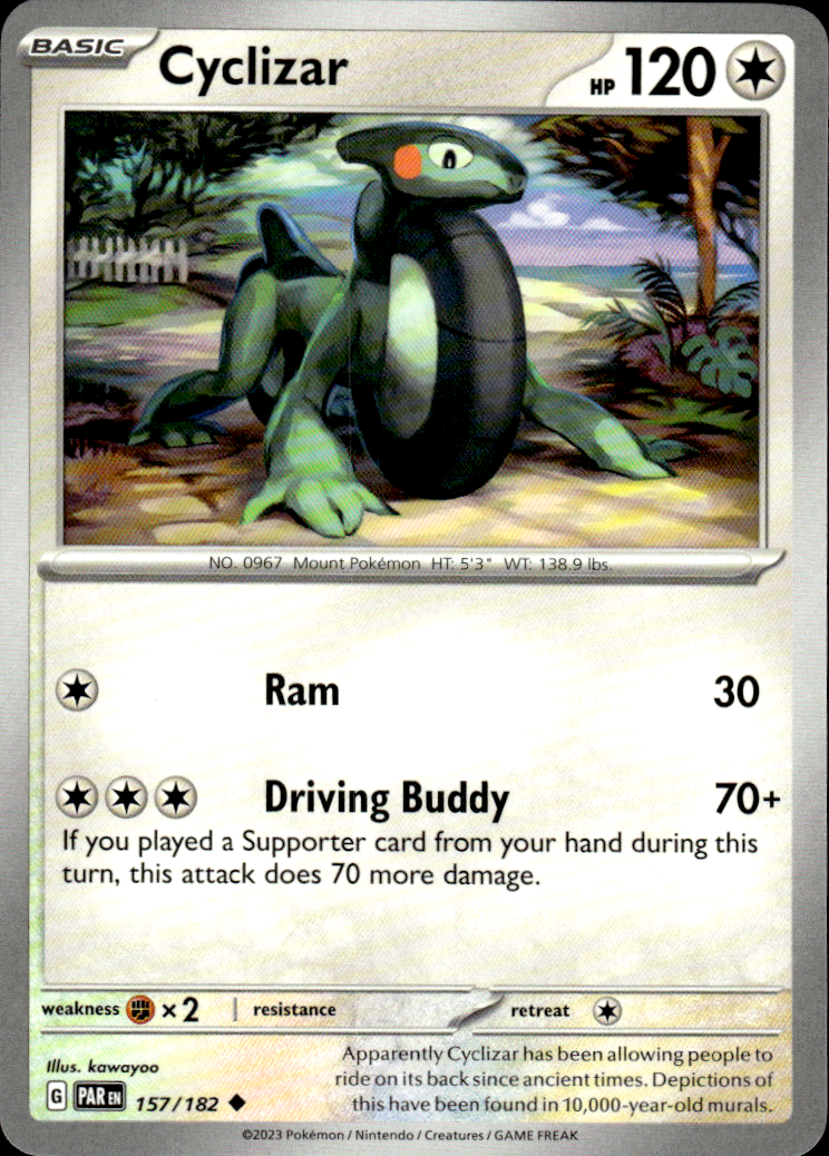 Cyclizar Paradox Rift 157/182 Uncommon Pokémon — English Near Mint