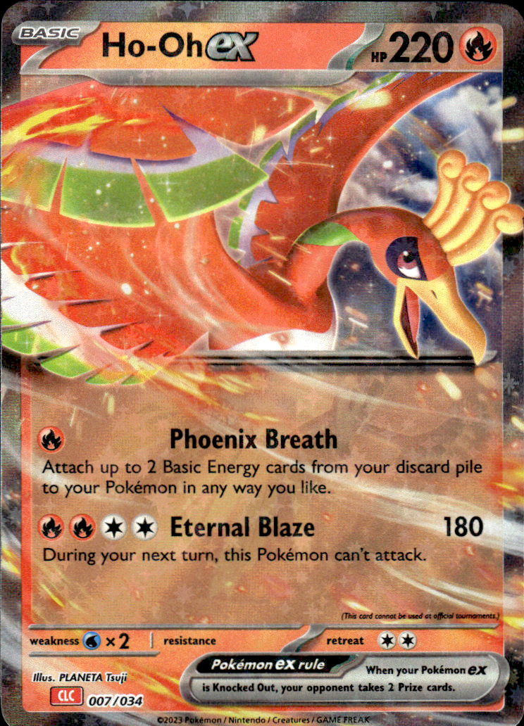 Ho-oh ex Trading Card Game Classic 007/034 Classic Collection Holo Near Mint