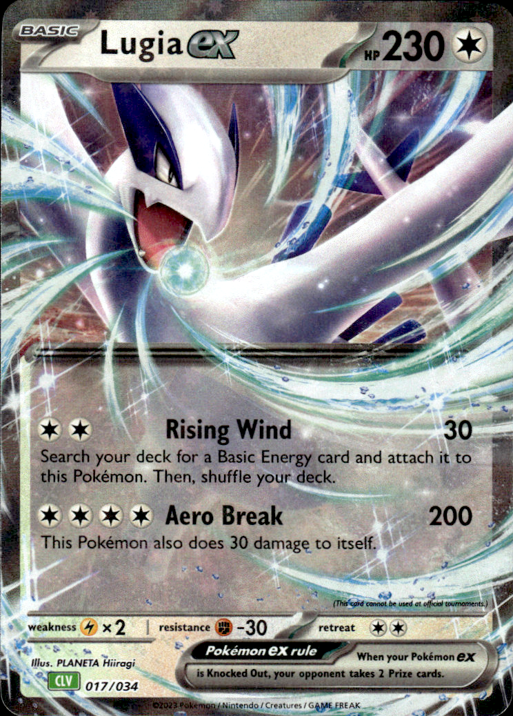 Lugia ex Trading Card Game Classic 017/034 Classic Collection Holo Near Mint