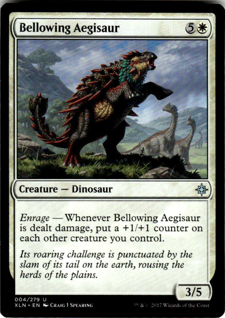 Bellowing Aegisaur Ixalan 4 U Magic: The Gathering Near Mint