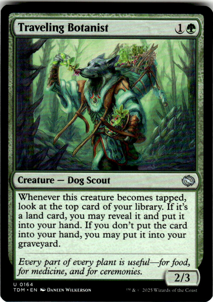 Traveling Botanist Tarkir: Dragonstorm 164 U Magic: The Gathering Near Mint