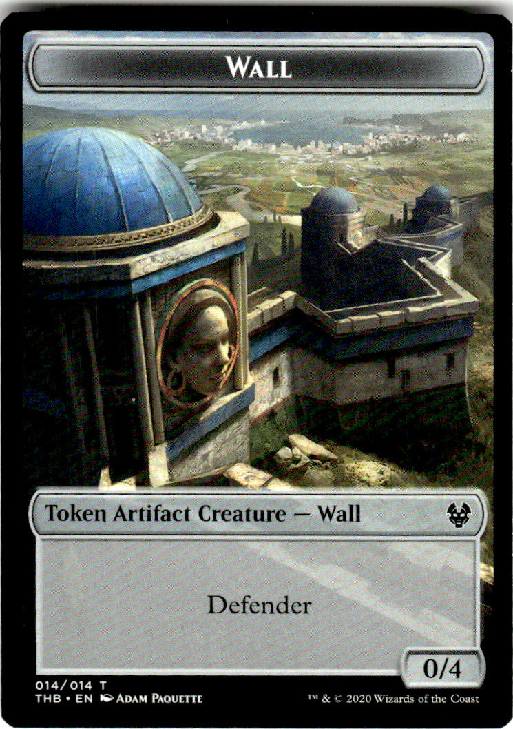 Wall Token Theros Beyond Death 14 T Magic: The Gathering Near Mint